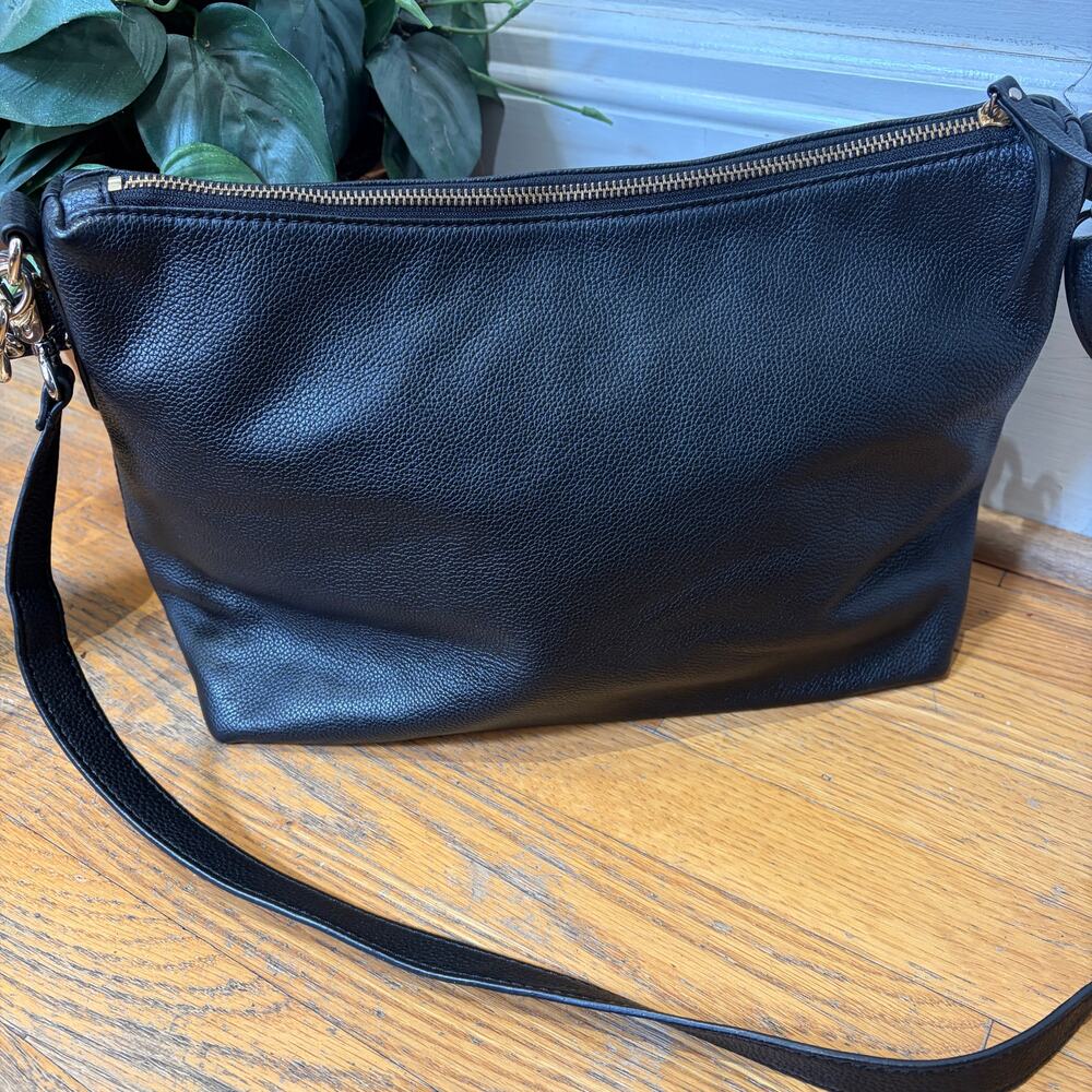 Kate Spade Larchmont Avenue Alena pebbled leather shoulder bag Black - Picture 2 of 7